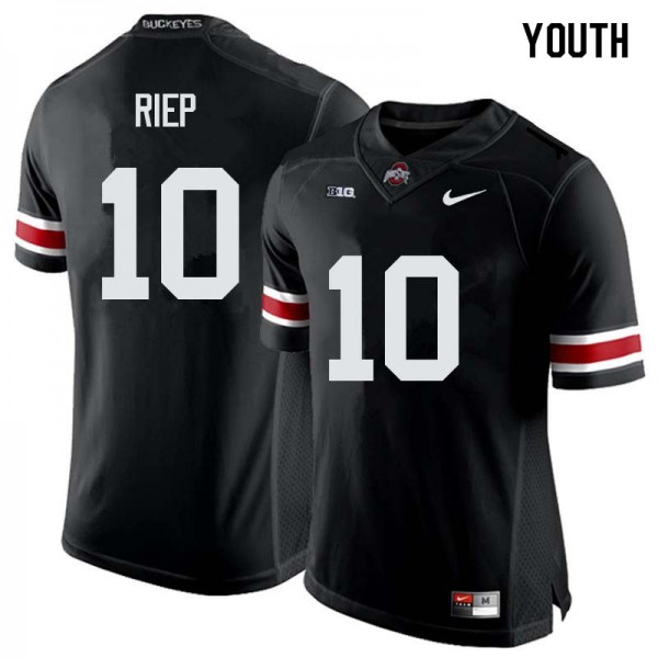 Ohio State Buckeyes #10 Amir Riep Youth Stitched Jersey Black